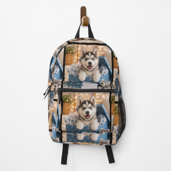 Item preview, Siberian Husky Puppy in Gift Box designed and sold by BagFactoryUK.