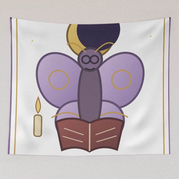 Item preview, Studying After Midnight – Moth Moon Scholar designed and sold by FlamoArt.