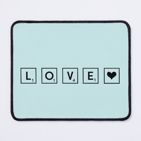 Item preview, LOVE letter tiles with heart designed and sold by Ginetta0815.