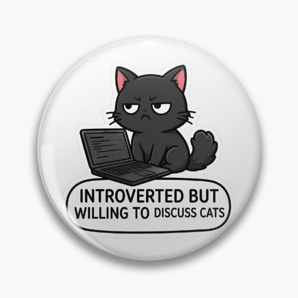 Item preview, Introverted cat designed and sold by MMateka.