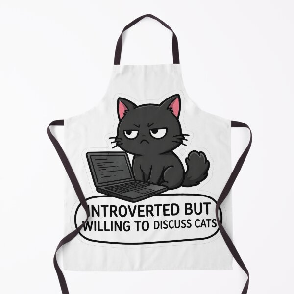 Item preview, Introverted cat designed and sold by MMateka.