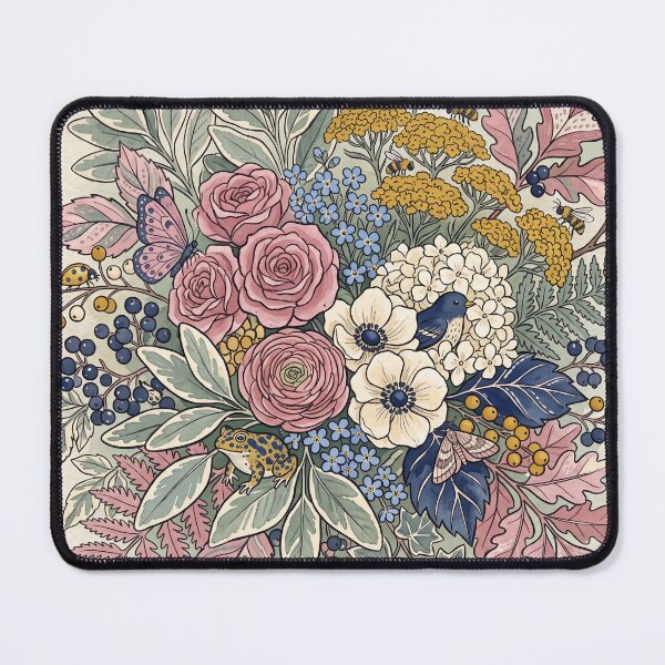 Item preview,  Berry Garden Wildlife Pattern designed and sold by ASTRAL ART LAB.
