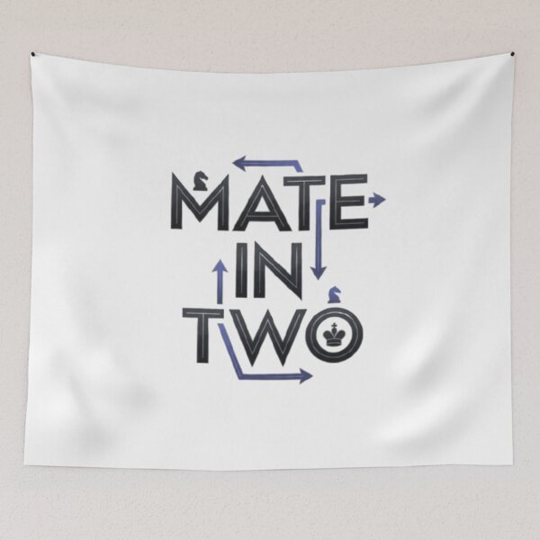 Item preview, Mate in Two – Chess Puzzle Design for Chess Players, Checkmate Lovers & Strategy Game Fans designed and sold by KnightVibe.