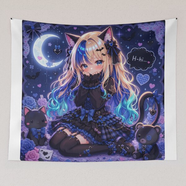 Item preview, Cute Gothic Lolita Neko Girl designed and sold by Revyra Design .