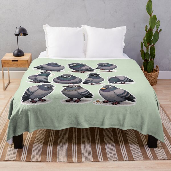 Item preview, Cute Pigeon Sticker Pack Funny Urban Bird Meme Collection designed and sold by SimplePoDesign.