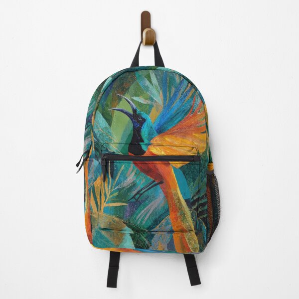 Item preview, A vibrant Bird of Paradise dancing in jungle light, Birds in Motion designed and sold by CDC40.