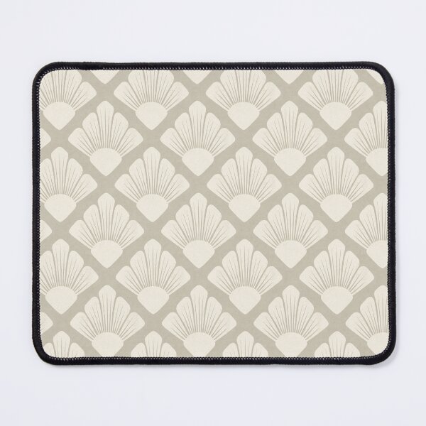 Item preview, Textured Art Deco Floral- Greige and Cream designed and sold by StoneyPointRoad.