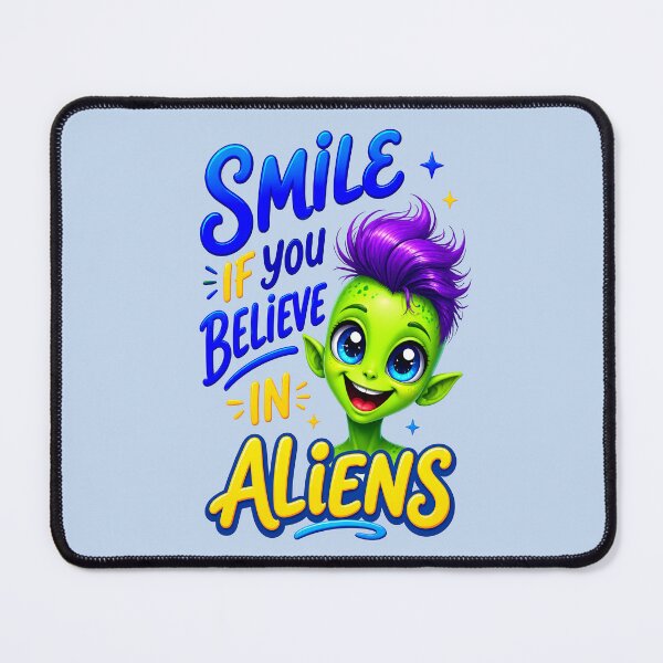 Item preview, SMILE IF YOU BELIEVE IN ALIENS DESIGN 1 designed and sold by DigitalandPhoto.