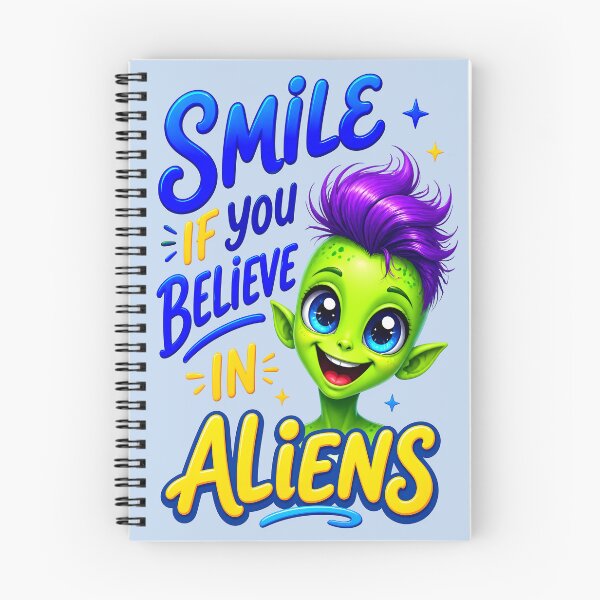 Item preview, SMILE IF YOU BELIEVE IN ALIENS DESIGN 1 designed and sold by DigitalandPhoto.