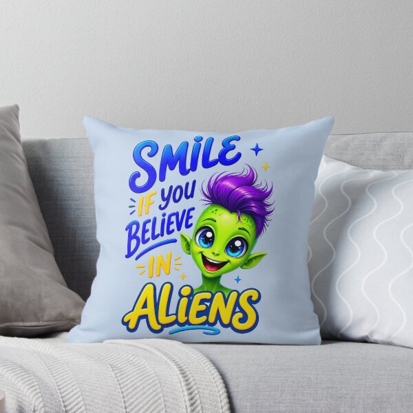 Item preview, SMILE IF YOU BELIEVE IN ALIENS DESIGN 1 designed and sold by DigitalandPhoto.