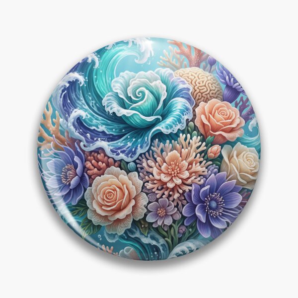 Item preview,  Ocean Flower Garden Pattern designed and sold by ASTRAL ART LAB.