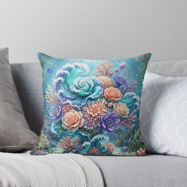 Aperçu de l'œuvre Ocean Flower Garden Pattern créée et vendue par ASTRAL ART LAB.