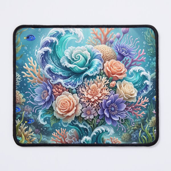 Item preview,  Ocean Flower Garden Pattern designed and sold by ASTRAL ART LAB.