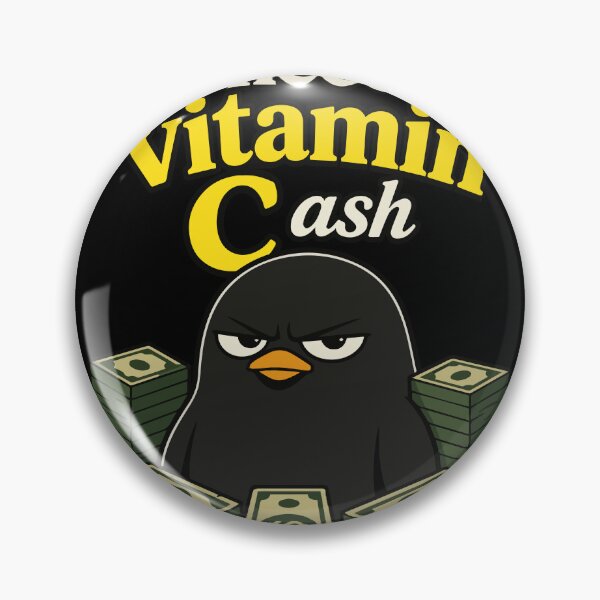 Item preview, I Need Vitamin Cash Funny Money Bird with Stacks of Cash and Bold Cartoon Attitude for Hustlers and Meme Lovers designed and sold by Huddy-clothes.