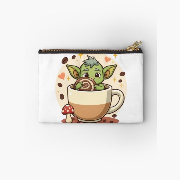 Item preview, Cute Goblin Coffee Club Sticker | Fantasy Coffee Lover Monster designed and sold by Stylestickers55.