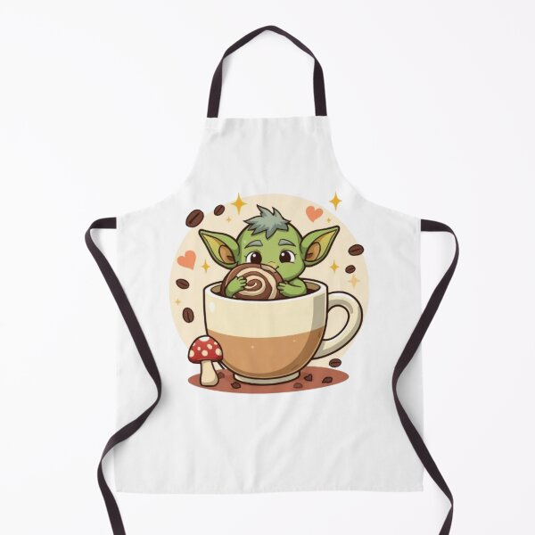 Item preview, Cute Goblin Coffee Club Sticker | Fantasy Coffee Lover Monster designed and sold by Stylestickers55.