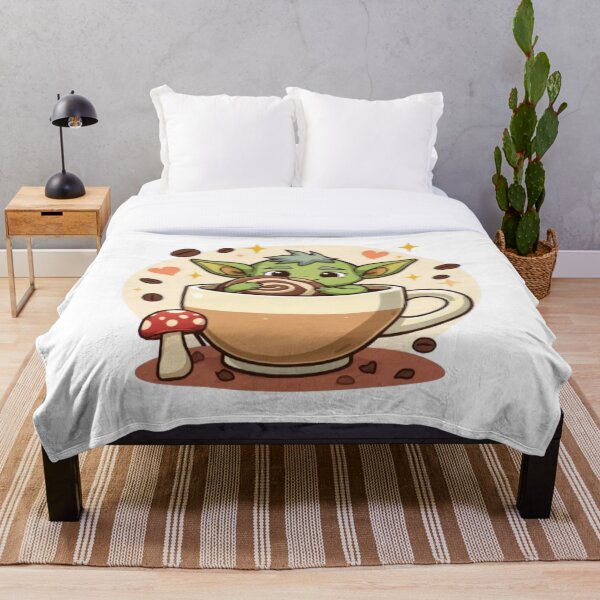Item preview, Cute Goblin Coffee Club Sticker | Fantasy Coffee Lover Monster designed and sold by Stylestickers55.