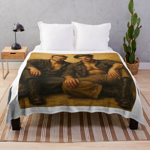 Item preview, Vintage Bikers Brotherhood Oil Tom of Finland Tribute San Francisco Pride Gay Art designed and sold by ItsAKinkThing.