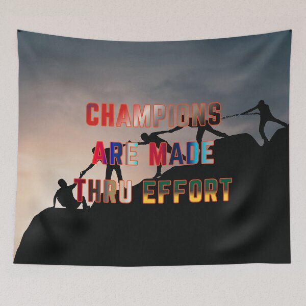 Item preview, Champions are Made Thru Effort #1 designed and sold by Holy JM Designs.