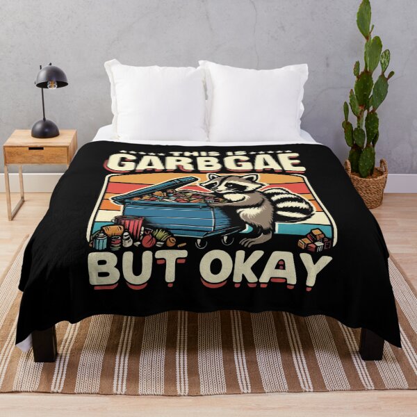 Item preview, This Is Garbage But Okay -- Funny Raccoon Meme designed and sold by Scaryzz.
