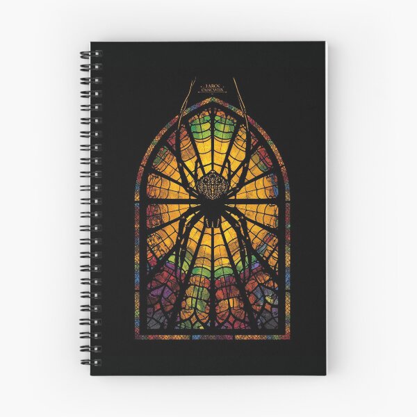 Item preview, Stained Glass Spider Web Halloween T-Shirt designed and sold by SunnyDesign82.