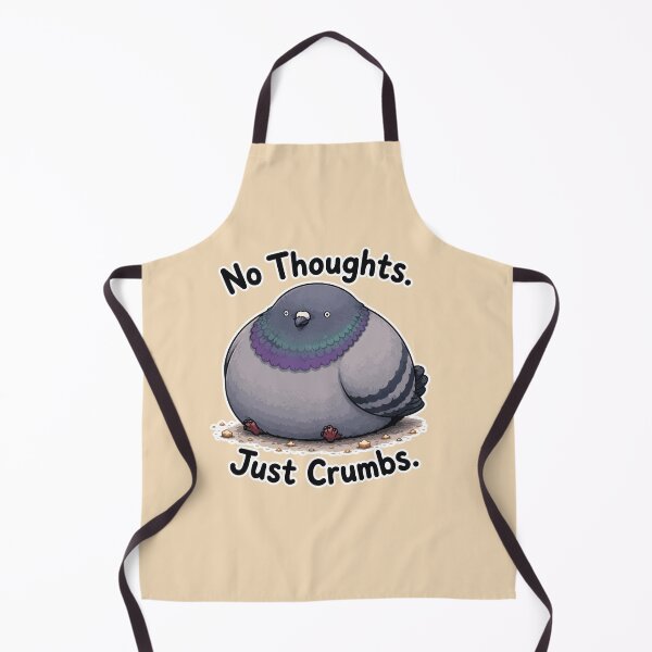 Item preview, No Thoughts Just Crumbs Funny Pigeon Meme Sticker designed and sold by SimplePoDesign.