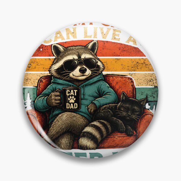 Item preview, I Work So My Cat Can Live a Better Life – Funny Raccoon & Cat Retro T-Shirt | Cat Lover Gift designed and sold by Eljonas77.