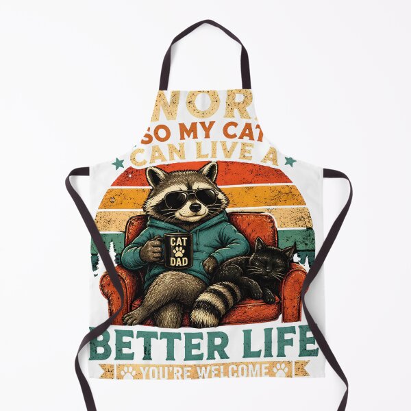 Item preview, I Work So My Cat Can Live a Better Life – Funny Raccoon & Cat Retro T-Shirt | Cat Lover Gift designed and sold by Eljonas77.