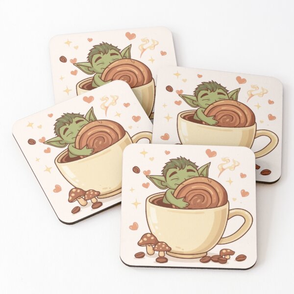 Item preview, Goblin Coffee Club | Funny Cute Fantasy Café Design designed and sold by Stylestickers55.