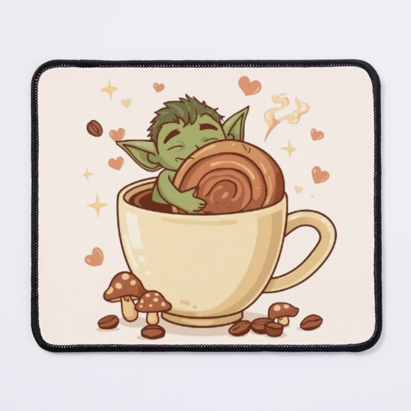 Item preview, Goblin Coffee Club | Funny Cute Fantasy Café Design designed and sold by Stylestickers55.