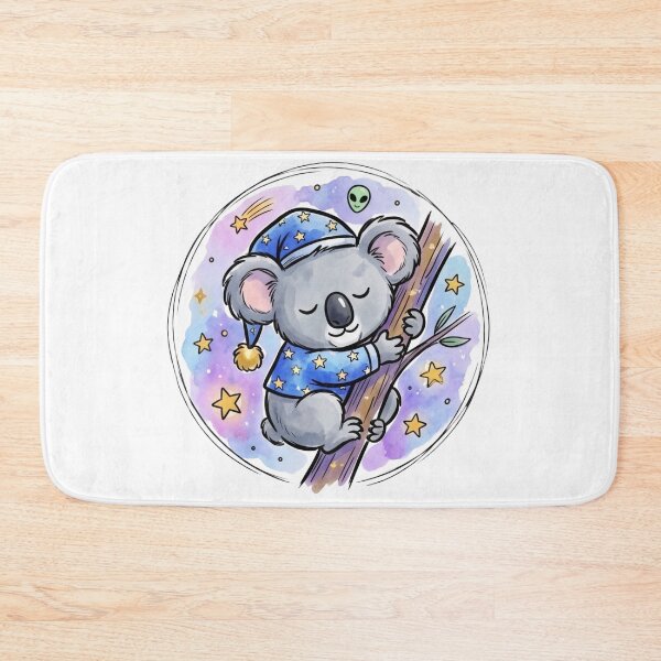 Item preview, Cute Sleeping Koala | Kawaii Bedtime Animal | Cozy Nursery Galaxy Art | Baby & Kids Gift designed and sold by Cosmic Doodle Co..