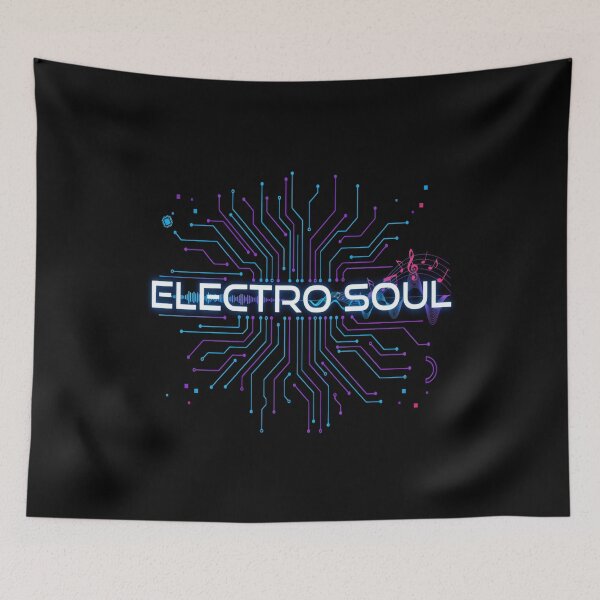 Item preview, Electro Soul – Neon Circuit Board Music Design designed and sold by Midnight Veil Designs.