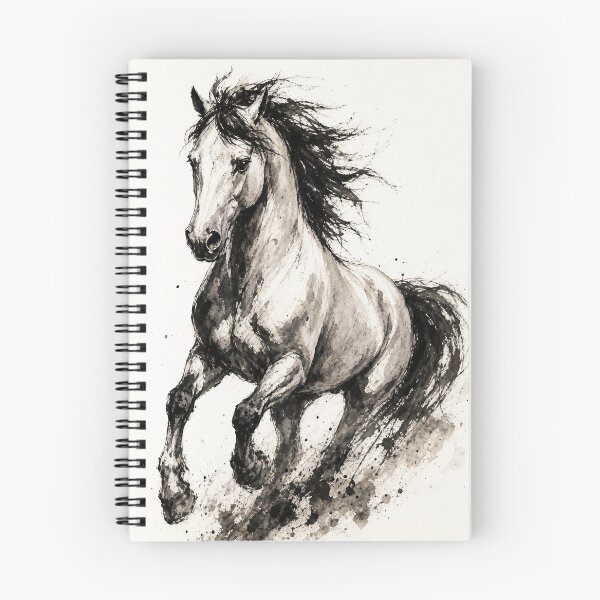 Item preview, Horse Drawing – Dirty Ink Brush Vintage Illustration designed and sold by Jandedan.