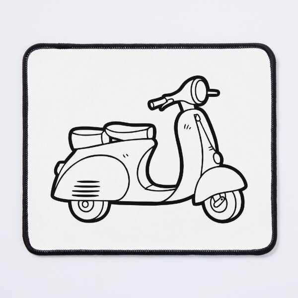 Item preview, Vintage Classic Scooter Retro Italian Moped Illustration designed and sold by ArtPer-design.