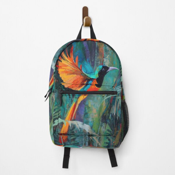 Item preview, A vibrant Bird of Paradise dancing in jungle light, Birds in Motion designed and sold by CDC40.