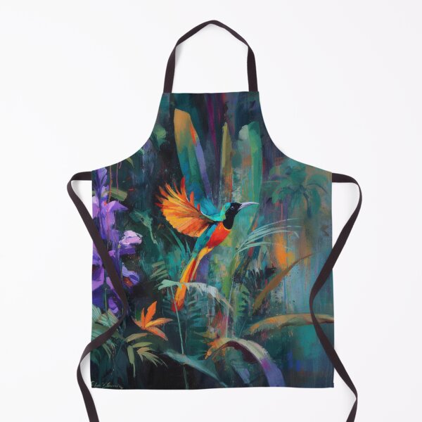 Item preview, A vibrant Bird of Paradise dancing in jungle light, Birds in Motion designed and sold by CDC40.