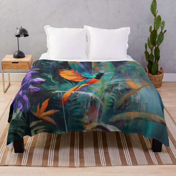 Item preview, A vibrant Bird of Paradise dancing in jungle light, Birds in Motion designed and sold by CDC40.