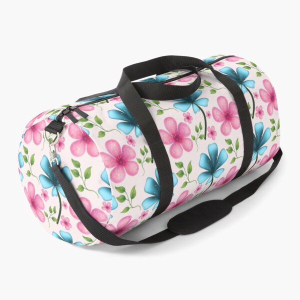 Item preview, Pink & Blue Floral Seamless Pattern | Cute Botanical Flower Print  designed and sold by HopeAndHustle.
