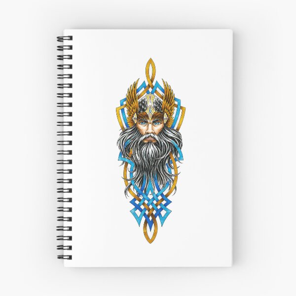 Item preview, Classic Viking Warrior Portrait Traditional Tattoo Flash designed and sold by wizooo411.