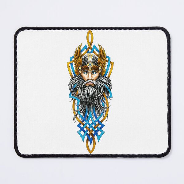 Item preview, Classic Viking Warrior Portrait Traditional Tattoo Flash designed and sold by wizooo411.