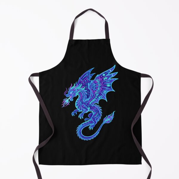Item preview, Neon Dragon Colorful Fantasy Creature Psychedelic Glowing Mythical Art designed and sold by PlumArtDesign.
