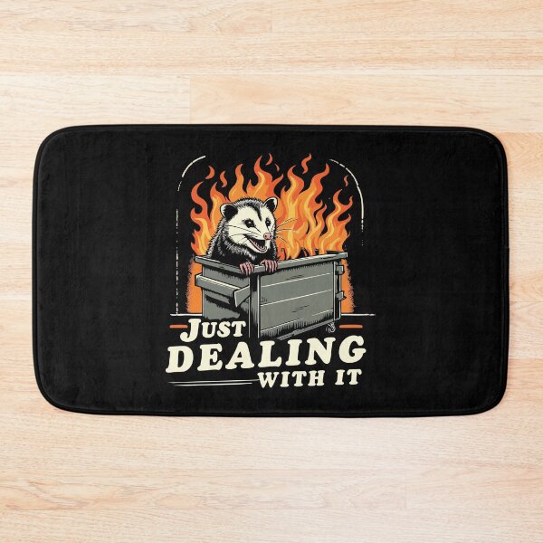 Item preview, Just Dealing With It Opossum Dumpster Fire designed and sold by Scaryzz.