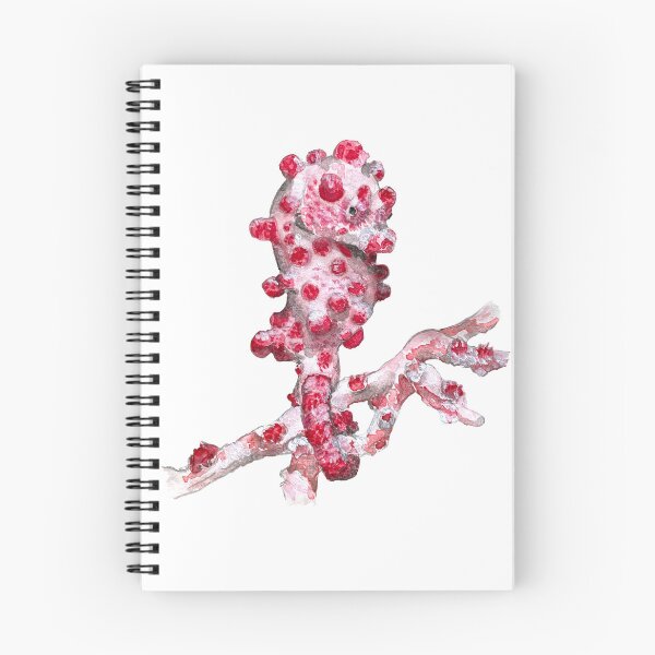 Item preview, Illustration of a pygmy seahorse with a coral texture designed and sold by Mokatte.