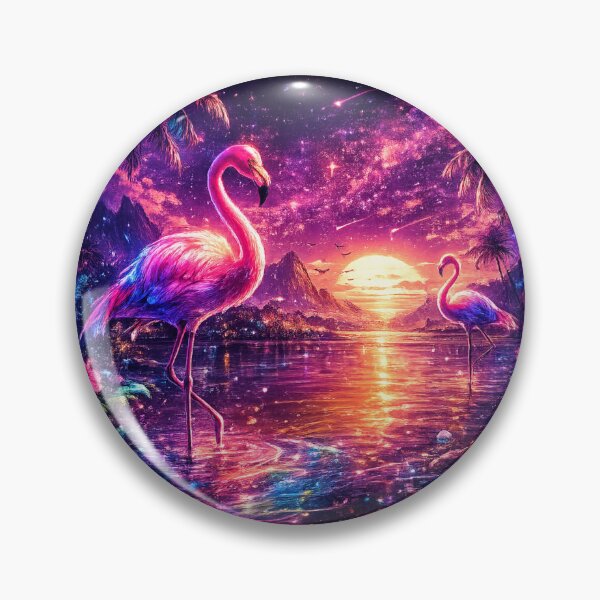 Item preview, Neon Flamingo Paradise designed and sold by PeterPunkt.