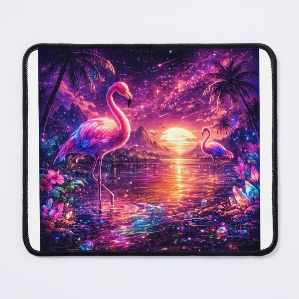 Item preview, Neon Flamingo Paradise designed and sold by PeterPunkt.