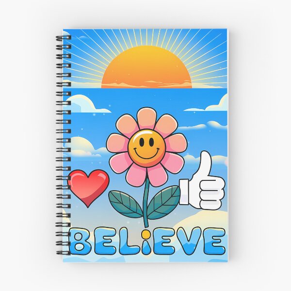 Item preview, Believe in Good Vibes Heart Smile Thumbs Up Icon Design designed and sold by JumpJammiesTees.