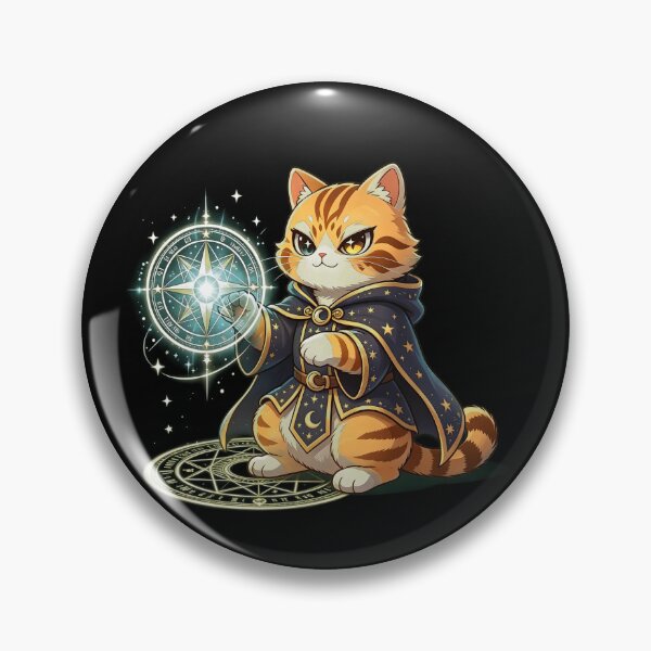 Item preview, The Astral Mage - Cute Felis Nigripes Wizard Casting Magic designed and sold by ABYSSLAB.