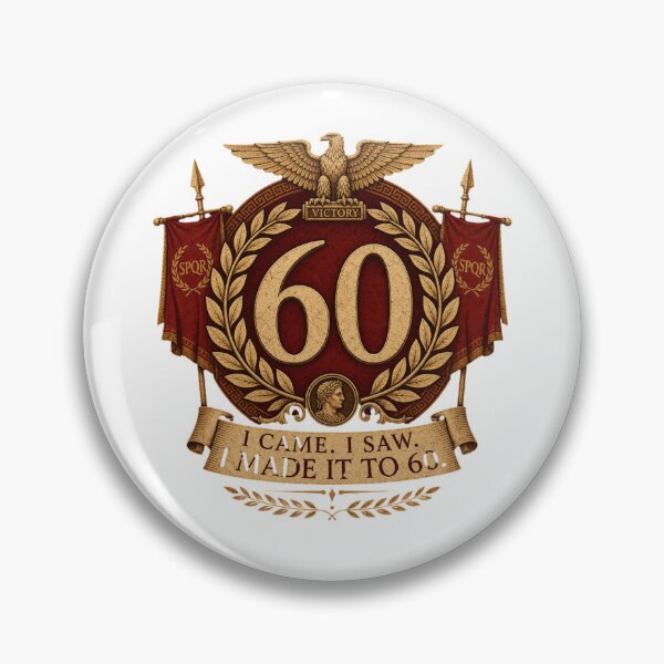 Item preview, I Came, I Saw, I Made It to 60 | Funny 50th Birthday Typography T-Shirt designed and sold by rushaib.