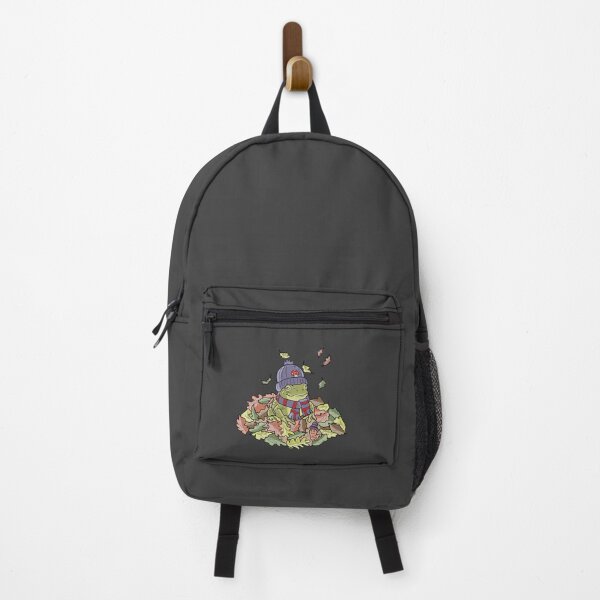 Item preview, Frog in Autumn Leaves and Cozy Beanie designed and sold by LeshanArt.