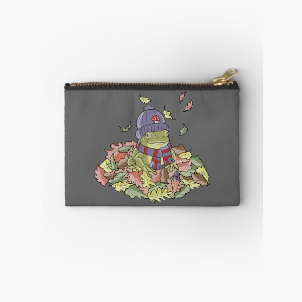 Item preview, Frog in Autumn Leaves and Cozy Beanie designed and sold by LeshanArt.